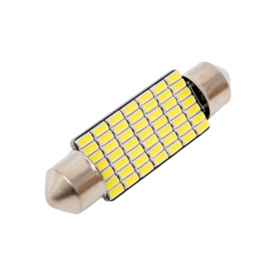 SKYWAY Автолампа диод T11 C5W 49 SMD диодов 1-конт 41мм обманка белая салон S08201405