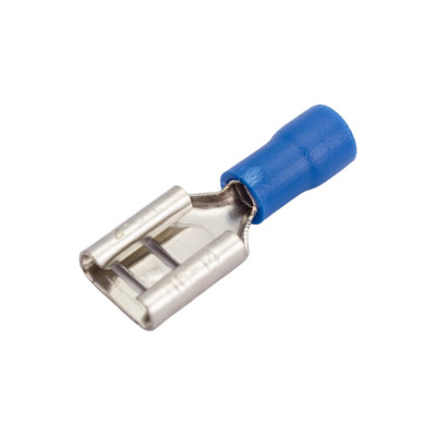 REXANT Клемма плоская изолированная гнездо 9 мм 1.5-2.5 мм2 100 шт 08-0434