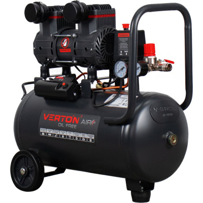 VERTON Компрессор air ac-24/260 (230/50 в/гц,б/масл.260л/м,24л,8б,1,5квт,2850об/мин,рапид/быстр) 01.13824.13923