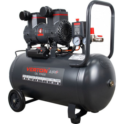 VERTON Компрессор air ac-50/260 (230/50 в/гц,б/масл.260л/м,50л,8б,2 квт,2850об/мин,рапид/быстр.) 01.14019.13924