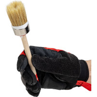 Круглая кисть MTX Профи №6, натуральная щетина, деревянная ручка / 82044