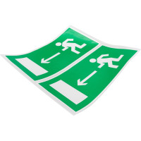 Знак "Направление к эвакуационному выходу налево" TDM ELECTRIC 200х100мм, в упаковке 10 штук SQ0817-0050