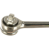 Трещотка (1/4", 140 мм, 24 зубца, дисковый механизм) KING TONY 2725-55G