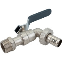 Шаровой кран AQUALINK водоразборный под шланг 1/2 W h ручка 01323