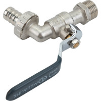Шаровой кран AQUALINK водоразборный под шланг 1/2 W h ручка 01323