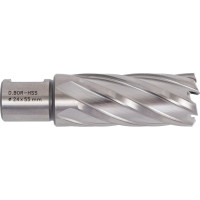 Сверло корончатое HSS по металлу (24х55/88 мм; Weldon 19) D.BOR CD-HSS-055-024-W