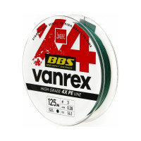 Плетеная леска LUCKY JOHN Vanrex BBS х4 BRAID Moss Green 125/028 LJ4114-028