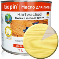 Масло для пола с твердым воском BIO PIN 1910 Hartwachsol бесцветное 2 л 19105
