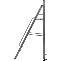 Алюминиевая профессиональная стремянка-помост Алюмет 9 ступеней. Серия APE1409