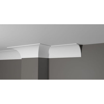 Потолочный карниз Decor-Dizayn ударопрочный влагостойкий под покраску 88Х85Х2000 мм DD46