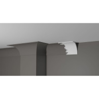 Потолочный карниз Decor-Dizayn ударопрочный влагостойкий под покраску 88Х85Х2000 мм DD46