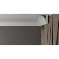 Потолочный карниз Decor-Dizayn ударопрочный влагостойкий под покраску 88Х85Х2000 мм DD46