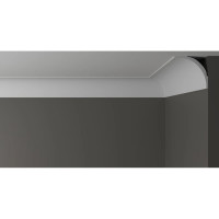 Потолочный карниз Decor-Dizayn ударопрочный влагостойкий под покраску 88Х85Х2000 мм DD46