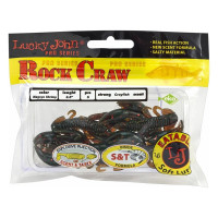 Съедобные искусственные твистеры LUCKY JOHN LJ Pro Series ROCK CRAW 2.8in, цвет 085, 6шт. 140117-085