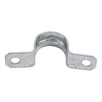 Металлическая двухлапковая скоба EKF d21-22 мм, 10 шт. PROxima sm-2-21-22-r