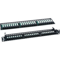 Патч-панель Cabeus высокой плотности, 1U, 48 портов RJ-45, категория 6, PLHD-48-Cat.6-Dual IDC-1U