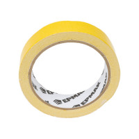 Двухсторонняя клейкая лента ЕРМАК 25 мм х 10 м, ткань осн., инд. упаковка 669-188