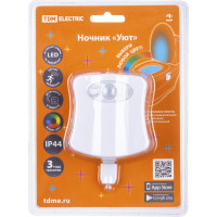 Ночник TDM ELECTRIC "Уют" 0,5 Вт, RGB, датчик движения, 3хААА, SQ0357-0124