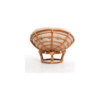 Кресло Vinotti Papasan 23/01 Коньяк Подушка Рогожка