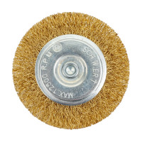 Щетка радиальная плоская (75 мм; латунированная проволока 0.3 мм) для дрели SCH.W.ERT 4001009