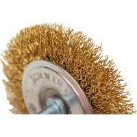 Щетка радиальная плоская (75 мм; латунированная проволока 0.3 мм) для дрели SCH.W.ERT 4001009