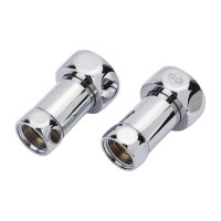Прямое соединение для полотенцесушителя SG г/г 1"х1/2", хром, 2 шт 730SCH1004