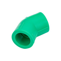 Уголок Blue Ocean 45 градусов, 20, полипропиленовый, зеленый PPRF/45E G -20