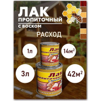 Пропиточный лак с воском White House (тик; 3 л) 15465