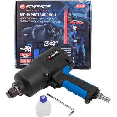 Ударный пневмогайковерт Forsage Twin Hammer F-82566(48141)