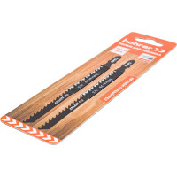 Пилки по дереву для лобзика Т344D (2 шт; 135х110 мм; HCS; шаг 4 мм) BOHRER 37103444