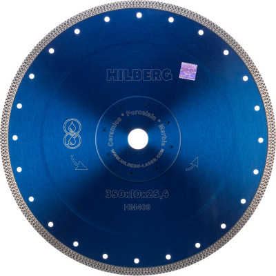 Диск алмазный отрезной Hilberg турбо ультратонкий 350x25.4 Hard Materials X-type HM409