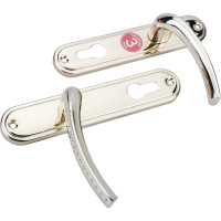 Врезной замок с ручками Аллюр 132/3 GP латунь 5962