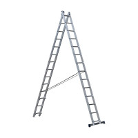 Лестница двухсекционная универсальная STAIRS 14 ступеней AL214