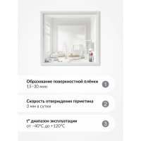 Герметик силиконовой нейтральный KUDO PROFF белый , 280 мл SMS-131