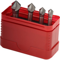Набор зенковок (4 шт; 6.3-12 мм; 90 градусов; HSSE-Co5; 3z) Bucovice Tools 740801