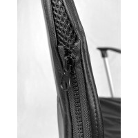 Чехол на мебель для компьютерного кресла ГЕЛЕОС 536М, размер M, кожа, черный ГЧ00536М