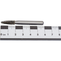 Борфреза гиперболическая со сферическим торцом (тип F; 6х18 мм; хвостовик 6 мм) KORNOR 361061806