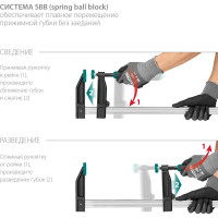 Струбцина KRAFTOOL XF-300/80 тип F 300/80 мм 32011-080-300_z01