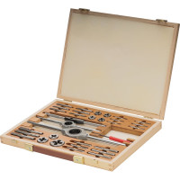 Набор метчиков и плашек Bucovice Tools M1-D M3-M12 HSS 34пр 340122