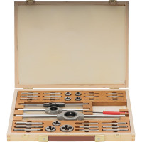 Набор метчиков и плашек Bucovice Tools M1-D M3-M12 HSS 34пр 340122