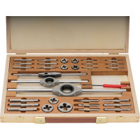 Набор метчиков и плашек Bucovice Tools M1-D M3-M12 HSS 34пр 340122