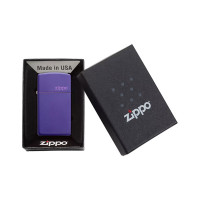 Зажигалка Zippo Slim с покрытием Purple Matte, 29x10x60 мм 1637ZL