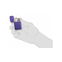 Зажигалка Zippo Slim с покрытием Purple Matte, 29x10x60 мм 1637ZL