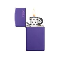 Зажигалка Zippo Slim с покрытием Purple Matte, 29x10x60 мм 1637ZL
