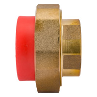 Комбинированная разъемная муфта - американка Blue Ocean (вн) "Fire Secure" 50x1.1/2", противопожарный полипропилен красная Fire-S-B1 PPRF/UAF(R)-50