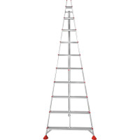Алюминиевая садовая стремянка Новая Высота NV 3191, 10 ступеней, 80 мм 3191110