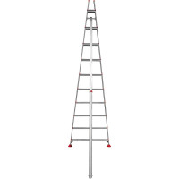 Алюминиевая садовая стремянка Новая Высота NV 3191, 10 ступеней, 80 мм 3191110