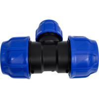 Компрессионный переходной тройник VALFEX ПНД, 63-40-63 1210012634063