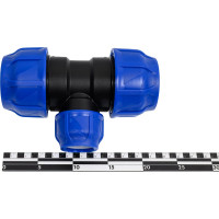 Компрессионный переходной тройник VALFEX ПНД, 63-40-63 1210012634063