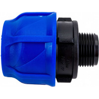 Компрессионная соединительная муфта VALFEX ПНД, с наружной резьбой, 40x1" 121001140100